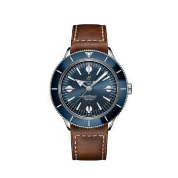 Breitling Superocean Heritage '57 Stainless Steel / Blue / Calf / Folding