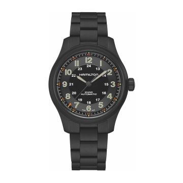 Hamilton Khaki Field Titanium Auto 42 PVD / Black / Bracelet
