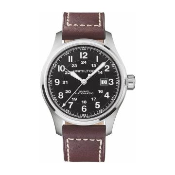 Hamilton Khaki Field Officer Automatic 44 Stainless Steel / Black