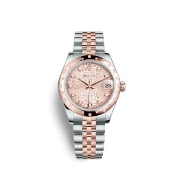 Rolex Datejust 31 Rolesor Everose Domed Diamond / Jubilee / Pink Computer