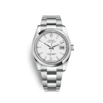 Rolex Datejust 36 Stainless Steel Domed / Oyster / White