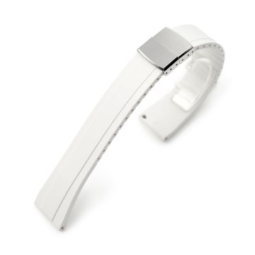 Quick Release FKM27 White FKM Rubber watch strap - 22mm
