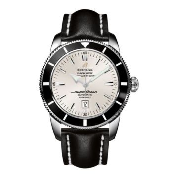 Breitling Superocean Heritage 46 Stainless Steel / Black / Stratus Silver / Calf