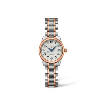 Longines Master Collection Date 25.5 Stainless Steel - Pink Gold / Silver / Bracelet