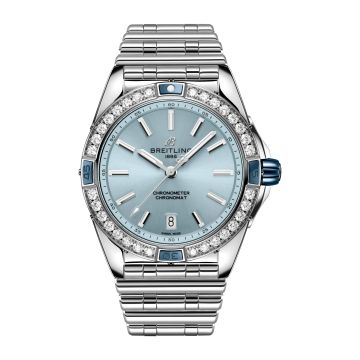 Breitling Super Chronomat 38 Stainless Steel / Ice Blue / Rouleaux