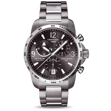 Certina DS Podium Big Size Chrono GMT Titanium Grey
