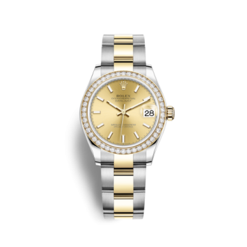 Rolex Datejust 31 Stainless Steel / Yellow Gold / Diamond / Champagne / Oyster