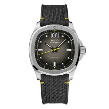 Mido Multifort TV Big Date Stainless Steel / Grey / Strap