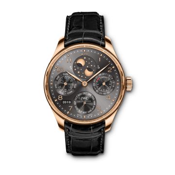 IWC Schaffhausen Portugieser Perpetual Calendar Double Moon Red Gold / Ardoise