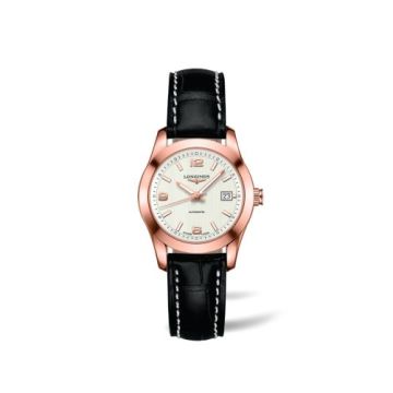 Longines Conquest Classic Automatic 29.5 Red Gold / White