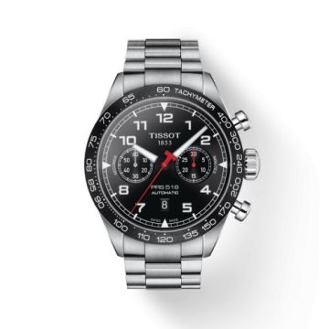 Tissot PRS 516 Automatic Chronograph Stainless Steel / Black / Bracelet