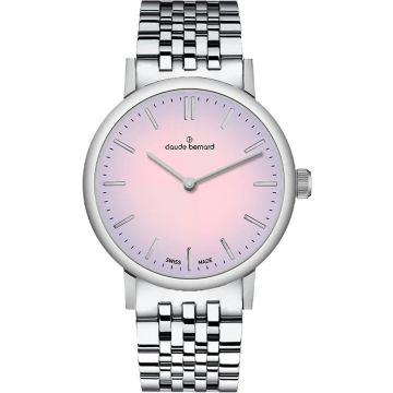 Claude Bernard Slim Line 32 Silver / Pink