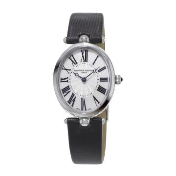 Frederique Constant Art Deco Oval Stainless Steel / Silver