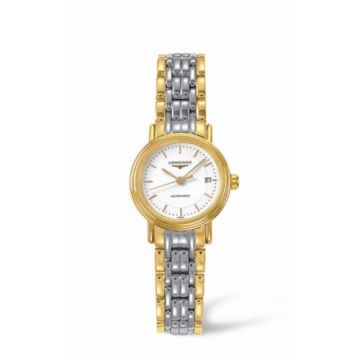 Longines Presence 25.5 Automatic Yellow Stick Bracelet Two Tone