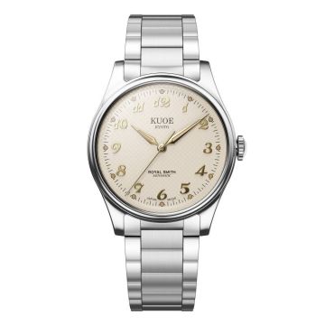 Kuoe Kyoto Royal Smith 90-006 Breguet Numerals Silver Case Ivory Dial