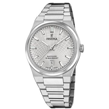 Festina Swiss Rivé Date 40mm Silvery