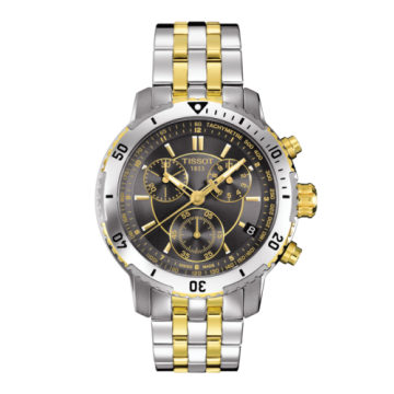 Tissot PRS 200 Quartz Chronograph Two Tone Grey