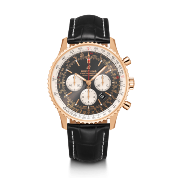 Breitling Navitimer 1 B01 Chronograph 46 Red Gold / Anthracite / Croco / Folding