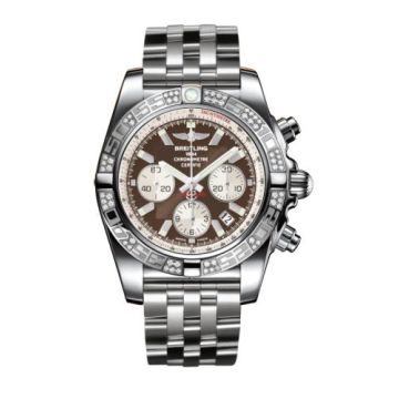Breitling Chronomat 44 Stainless Steel / Diamond / Metallica Brown / Bracelet