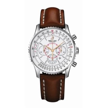 Breitling Montbillant Silver / Calf