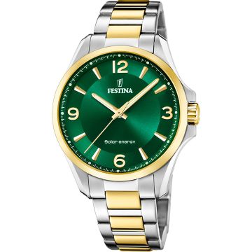Festina Solar Energy Two-tone / Green 42mm
