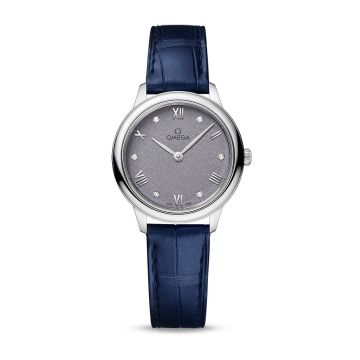 Omega De Ville Quartz 27.5 Stainless Steel / Lavender - Diamond