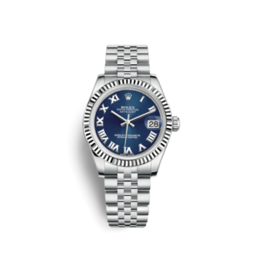 Rolex Datejust 31 Stainless Steel Fluted / Jubilee / Blue - Roman