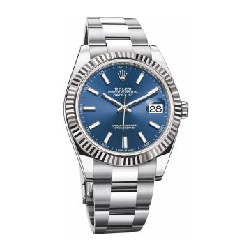 Rolex Datejust 41 Stainless Steel Fluted / Oyster / Blue