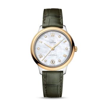 Omega De Ville Master Chronometer 34 Stainless Steel - Yellow Gold / MOP - Diamond