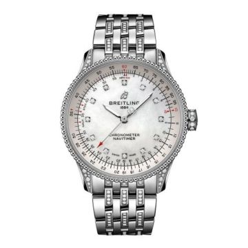 Breitling Navitimer 1 35 Automatic Stainless Steel - Diamond / MOP / Bracelet