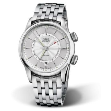 Oris Artelier Alarm Stainless Steel / Silver / Bracelet