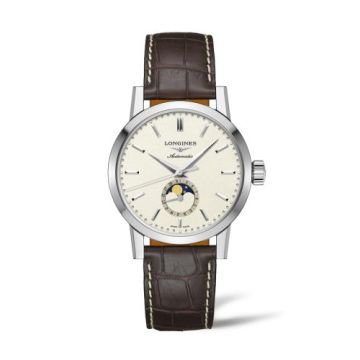 Longines 1832 Moonphase 40 Stainless Steel / Beige