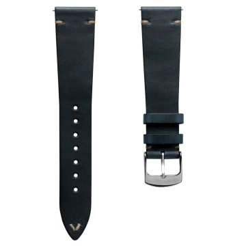 Genuine Horween Chromexcel® V-Stitch Leather Watch Strap - Chromexcel Seaweed Green - 20mm
