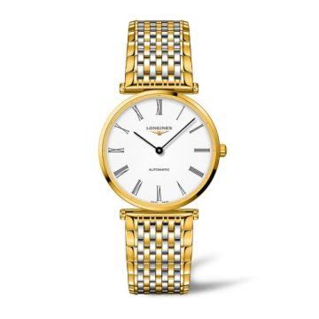 Longines La Grande Classique Automatic 38 PVD Gold / White - Roman / Bracelet
