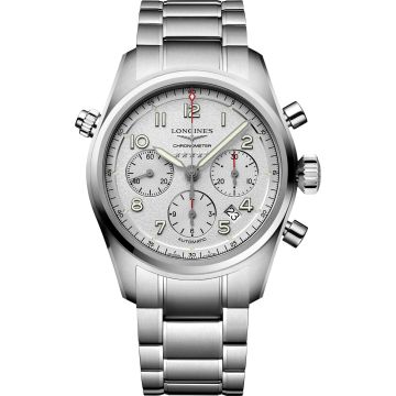 Longines Spirit Chronograph 42 Silver / Bracelet