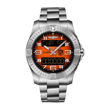 Breitling Aerospace B70 Orbiter Titanium / Orange / Rubber