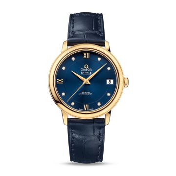 Omega De Ville Prestige Co-Axial 32.7 Yellow Gold / Blue