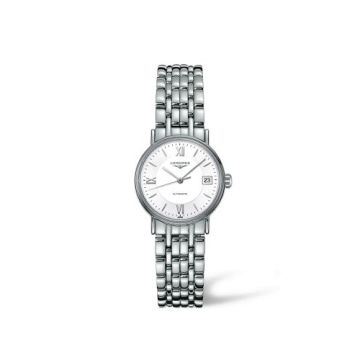 Longines Presence 25.5 Automatic Stainless Steel / White - Mixed / Bracelet