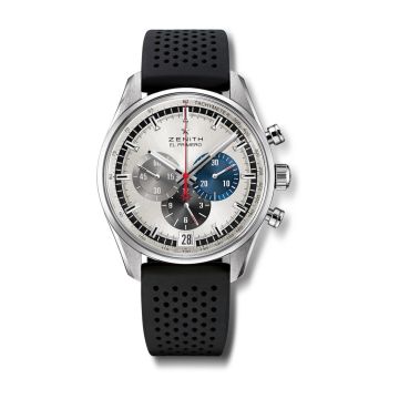 Zenith El Primero Chronomaster 42 Stainless Steel / Silver / Rubber