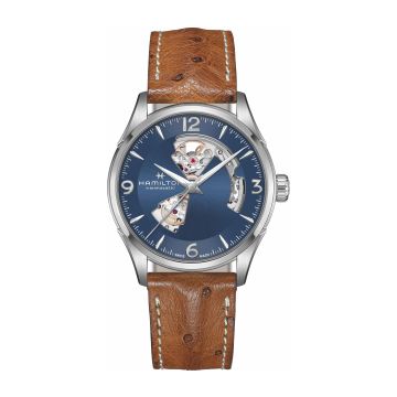 Hamilton Jazzmaster Open Heart 42 Stainless Steel / Blue