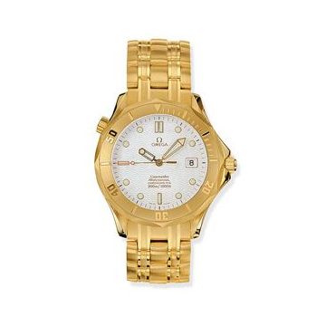 Omega Seamaster Diver 300M Automatic 41 Yellow Gold / White / Bracelet