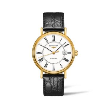 Longines Presence 40 Automatic PVD Gold / White - Roman