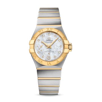 Omega Constellation Co‑Axial Master Chronometer 27 Small Seconds Stainless Steel / Yellow Gold / MOP