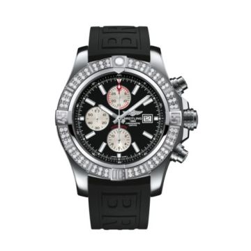 Breitling Super Avenger II Stainless Steel / Diamond / Volcano Black / Rubber / Folding