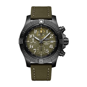 Breitling Avenger Chronograph 45 Night Mission / Green / Military / Pin