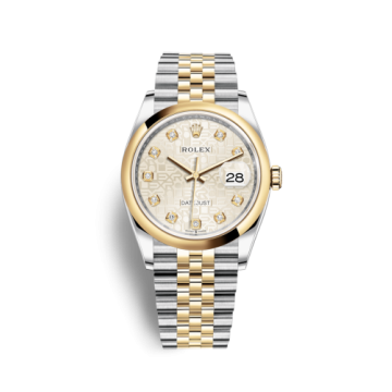 Rolex Datejust 36 Stainless Steel / Yellow Gold / Smooth / Silver Computer / Jubilee