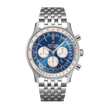 Breitling Navitimer 1 B01 Chronograph 46 Stainless Steel / Aurora Blue / Bracelet