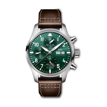IWC Schaffhausen Pilot's Watch Chronograph 41 Stainless Steel / Green