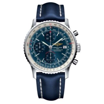 Breitling Navitimer Heritage Stainless Steel / Aurora Blue / Calf