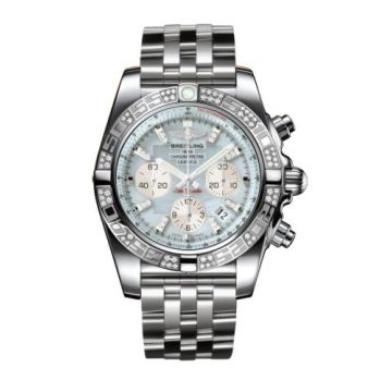 Breitling Chronomat 44 Stainless Steel / Diamond / Gray Pearl Diamond / Bracelet